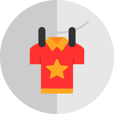 Bir kostüm simgesinin vektör çizimi