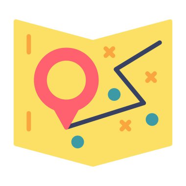 konum haritası konumu simgesi - taslak biçimi