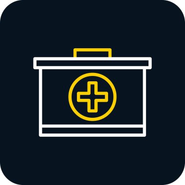 ilk yardım kiti vektör simgesi 