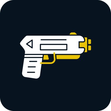 Şok tabancası ağ simgesi, vektör illüstrasyonu