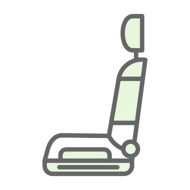 araba koltuğu simgesi, vektör illüstrasyonu basit tasarım