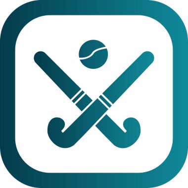 Modern Hokey simgesinin vektör çizimi                          