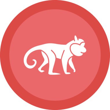 Maymun. Web simgesi basit illüstrasyon
