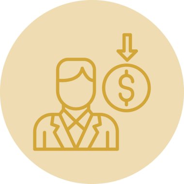 iş adamı simgesi vektör illüstrasyonu