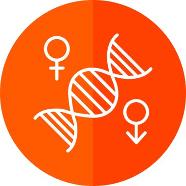 Kromozom web simgesi, vektör illüstrasyonu 