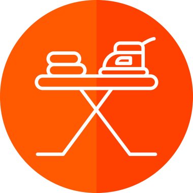 Demir tahta simgesi, vektör illüstrasyonu, beyaz üzerine izole edilmiş basit tasarım 