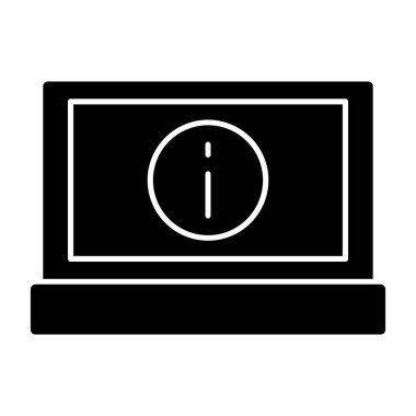 Basit bilgi işareti simgesi, vektör illüstrasyonu