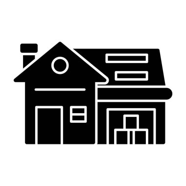 Ev simgesi, vektör illüstrasyonu basit tasarım