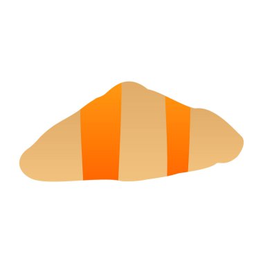 Kruvasan web simgesi, vektör çizim