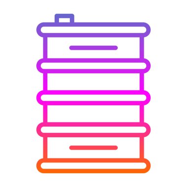 Elektrikli pil vektör simgesi. Ana hat vektör sembolü. izole edilmiş renk çizimi