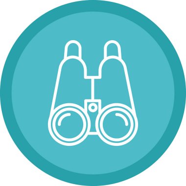 Dürbün simgesi, logo illüstrasyonu