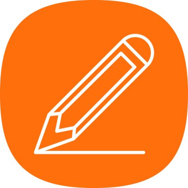 Kalem düz simge. Web vektörü basit illüstrasyon