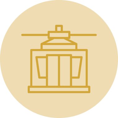 Benzersiz yapı vektör çizgisi simgesi