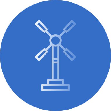 Yel değirmeni simgesi, vektör biçimi