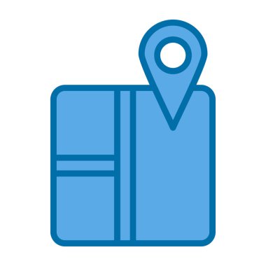 harita pin konumu simgesi düz biçimli