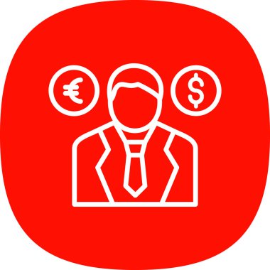 Moda tarzı arka plan grubunda iş adamı simgesi