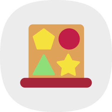 Noel düz vektör simgesi