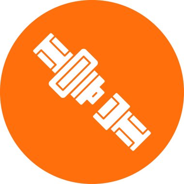 Emniyet kemeri düz simgesi, vektör illüstrasyonu 