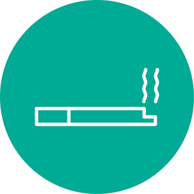 Benzersiz tüten sigara vektörü simgesi