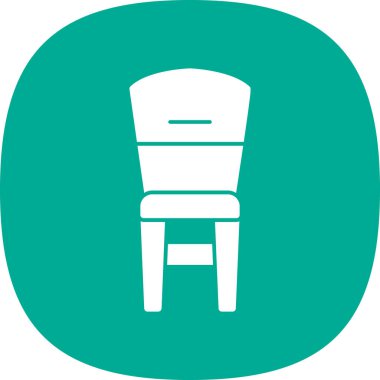 Sandalye. Web simgesi basit illüstrasyon                    