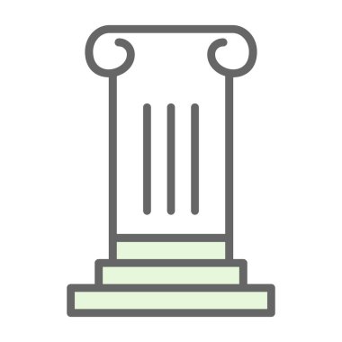 Sütun. Web simgesi basit illüstrasyon