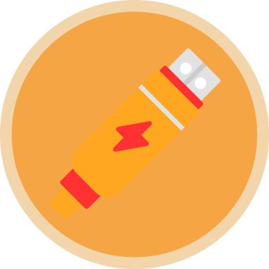Usb satır simgesi. Tasarım için web şarkısı.