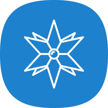 beautiful flower vector glyph icon