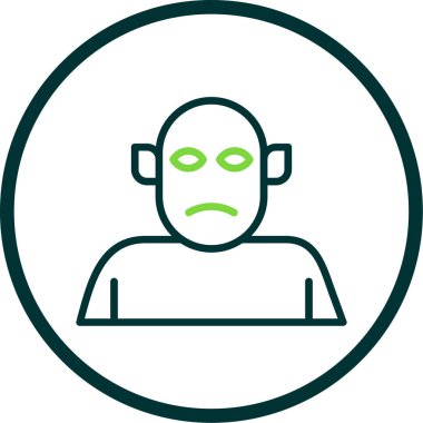 kızgın simge, modern vektör illüstrasyon tasarımı