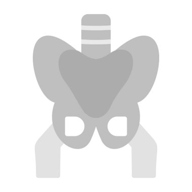 İnsan anatomisi simgesi, basit vektör illüstrasyonu