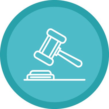 Yargıç Gravel. Web simgesi basit illüstrasyon 