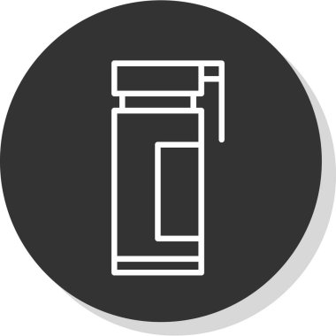 Şişe simgesinin vektör illüstrasyonu 