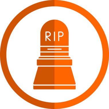 mezar simgesi vektör illüstrasyonu