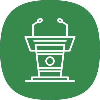 Podyum simge illüstrasyon vektörü grafiği