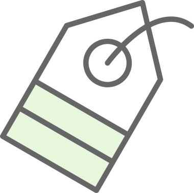 Etiket. Web simgesi basit tasarım