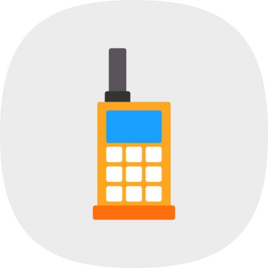 walkie talkie simgesi, vektör illüstrasyonu basit tasarım