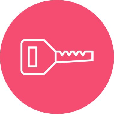 anahtar simgesi, vektör illüstrasyonu basit tasarım