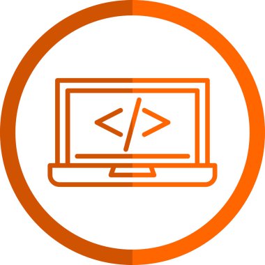 kod programlama web simgesi basit illüstrasyon 