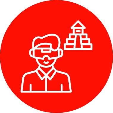 İnsan simgesinin vektör illüstrasyonu