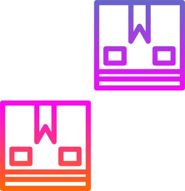 kutu simgesi, vektör illüstrasyonu basit tasarım