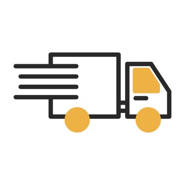 teslimat veya kargo kamyonu simgesi 