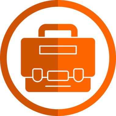 Bavul. Web simgesi basit illüstrasyon 