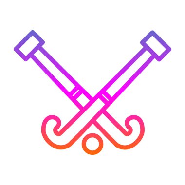 Modern Hokey simgesinin vektör çizimi                          