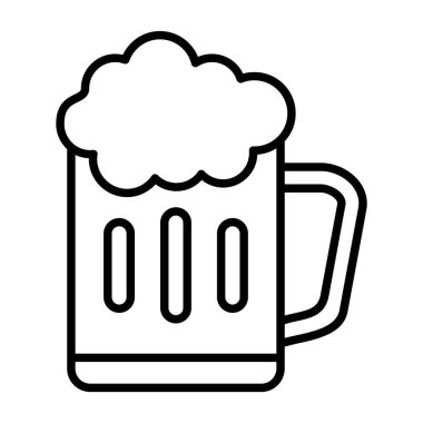 Bira şişe simgesi, anahat stili