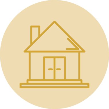 Ev vektör tasarımı. Ev düz simgesi 