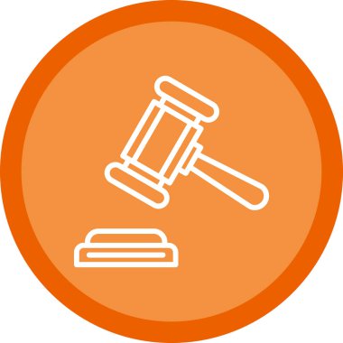 Yargıç Gravel. Web simgesi basit illüstrasyon 