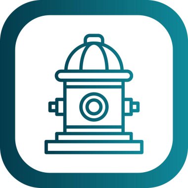 itfaiye musluğu simgesi, vektör illüstrasyonu 