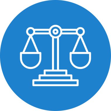 Adalet ölçekler kutsal kişilerin resmi, vektör çizim