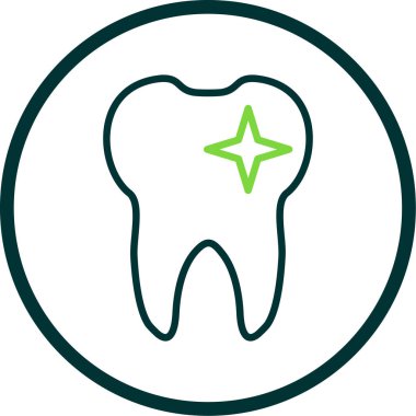 Diş düzlüğü simgesi, vektör illüstrasyonu