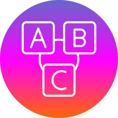 abc vektör simgesi modern basit tasarım