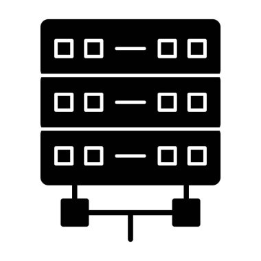 sunucu simgesi, vektör illüstrasyonu basit tasarım